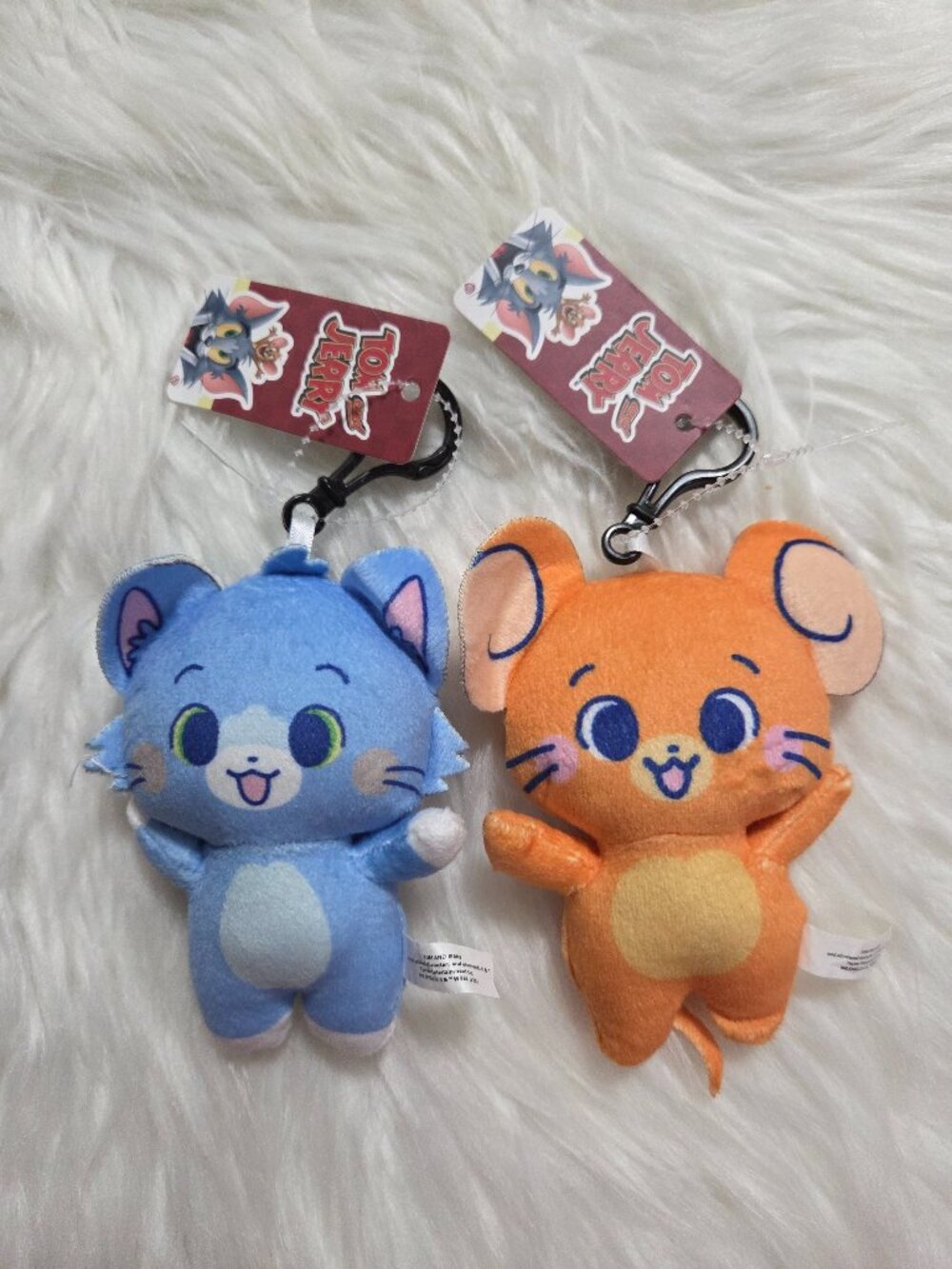Tom & Jerry Plush Keychain Set